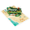 Chill & Cheers Beach Themed 3D Pop Up Retirement Card