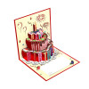 Chocolate Fruit Birthday Cake 3D Pop Up Greeting Card