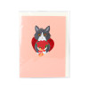 Cat with Red Roses 3D Pop Up Valentine’s Day Card