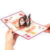 Two Puppy Dogs 3D Pop Up Greeting Card
