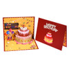 Strawberry Birthday Cake 3D Pop Up Greeting Card