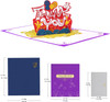 Gold Base Colorful Lettering “Thank You” 3D Pop Up Greeting Card