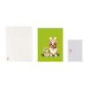 Corgi Easter Bunny Ears 3D Pop Up Greeting Card