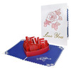 Roses Love Heart Deign 3D Pop Up Valentine’s Day Card