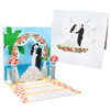 Bride and Groom Under Floral Archway 3D Pop Up Wedding Card