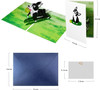 Ball and Grass Scene Boston Terrier Dog 3D Pop Up Greeting Card