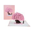 Pink Cherry Blossom Tree With Couple 3D Pop Up Greeting Card - Anniversary Valentine's Day