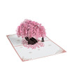Pink Cherry Blossom Tree With Couple 3D Pop Up Greeting Card - Anniversary Valentine's Day