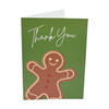 Pack of 20 Gingerbread Man Small Blank Thank You Christmas Cards with Envelopes