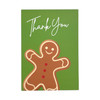 Pack of 20 Gingerbread Man Small Blank Thank You Christmas Cards with Envelopes