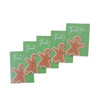 Pack of 20 Gingerbread Man Small Blank Thank You Christmas Cards with Envelopes