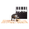 Musical Moments 3D Pop Up Piano Greeting Card - Birthday Holiday Event