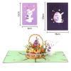 Bunny’s Basket of Cheer 3D Pop Up Easter Card