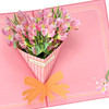 Elegant Gladiolus Bouquet 3D Pop Up Greeting Card - Wedding Birthday Mother's Day Anniversary