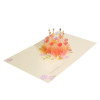 Orange Crystal Cake 3D Pop Up Birthday Card