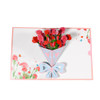 Carnation Charm 3D Pop-Up Floral Greeting Card - Mother's Day Anniversary Birthday