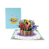 Sunshine & Petals Vibrant Floral Pop-Up Greeting Card - Birthday Mother's Day