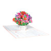 Heartfelt Blooms Elegant Floral Pop-Up Greeting Card - Mother's Day Anniversary Birthday