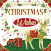 Pack of 10 Festive Reindeer Christmas Boxed Cards - Holiday Greeting Cards, 2 Designs with Envelopes