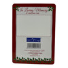In Loving Memory of a Dear Grandma Christmas Graveside Keepsake Card - Candle & Holly Design Remembrance Card