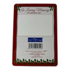 Missing You So Much Daughter Christmas Graveside Keepsake Card - Candle & Holly Design Memorial Card