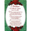 Christmas Without You Graveside Keepsake Card - In Loving Memory Poinsettia Design Card 