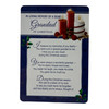 In Loving Memory of a Dear Grandad Christmas Graveside Keepsake Card - Candle & Holly Design Remembrance Card