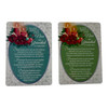 In Loving Memory of Nan and Grandad Christmas Graveside Keepsake Card - Candle & Holly Design Memorial Card