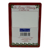 In Loving Memory of a Dear Grandson Christmas Graveside Keepsake Card - Snowy Scene with Poem Memorial Card