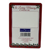In Loving Memory of a Dear Brother Christmas Graveside Keepsake Card - Festive Design Memorial Card