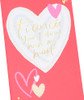Hearts Design Fiancée Valentine's Day Card