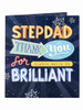 Thank You Stepdad Typography Father's Day Card