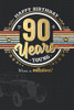 Vintage Car Design 90th Birthday Card For Him