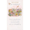 Floral Design with Butterflies Lovely Friend Birthday Card