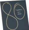 Starry Number Design 80th Birthday Card