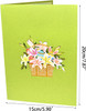 Colorful Lily Basket 3D Pop Up Easter Card