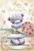 Bear On Gate With Flowers Softly Drawn Mother's Day Card
