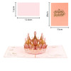 Elegant Crown 3D Pop Up Holiday Card
