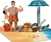 My Dad My Hero Beach Scene 3D Pop Up Greeting Card - Father's Day Birthday Thank You