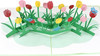 Colorful Tulip 3D Pop Up Greeting Card - Mother's Day Anniversary Birthday Get Well