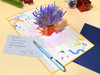 Lavender Vase 3D Pop Up Greeting Card - Mother's Day Anniversary Birthday Get Well