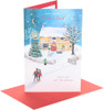 Cottage in the Snow Design Mam & Dad Christmas Card