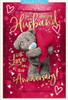 Bear And Heart Amazing Husband Anniversary 3D Keepsake Card