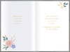 Elegant Floral Heart Design Bride & Groom Wedding Congratulations Card