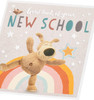 Boofle Rainbow Design Good Luck At Your New School Card