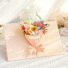 Golden Colorful Flower Bouquet 3D Pop Up Greeting Card