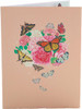 Floral Harmony Butterfly 3D Pop Up Greeting Card