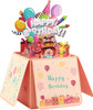 Celebration Burst 3D Pop Up Birthday Box Card