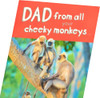 Four Monkeys Design for Dad From All Father's Day Card