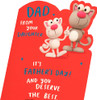 Cats Design for Dad from Daughter Father's Day Card